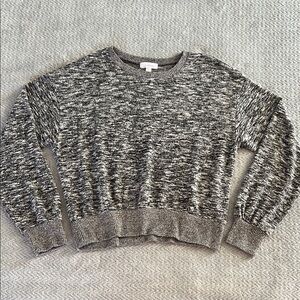 Colsie Marled Gray Knit Cozy Long Sleeve Sweater Size M